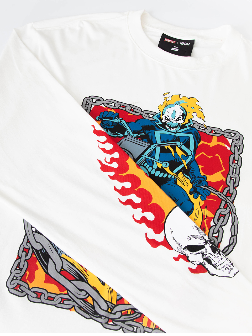 Imagem de: Camiseta Manga Longa High Company Longsleeve Ghost Rider White