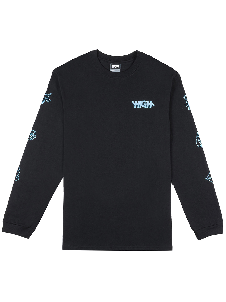 Imagem de: Camiseta Manga Longa High Company Longsleeve Zodiac Black