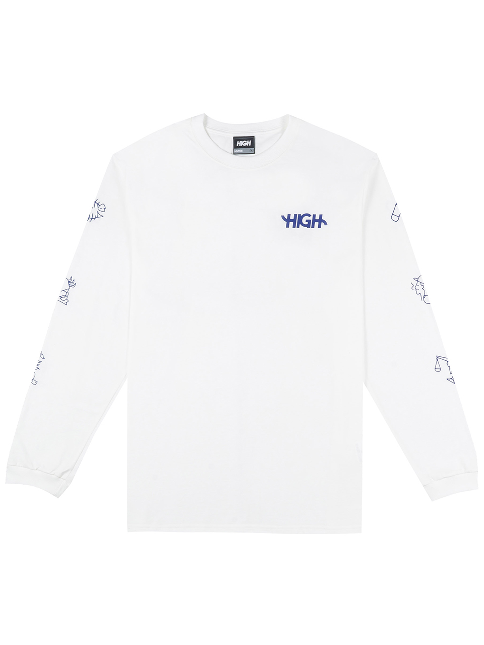 Imagem de: Camiseta Manga Longa High Company Longsleeve Zodiac White
