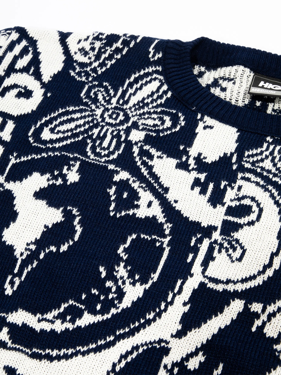 Imagem de: Suéter High Company Sweater Jizzy White/Navy