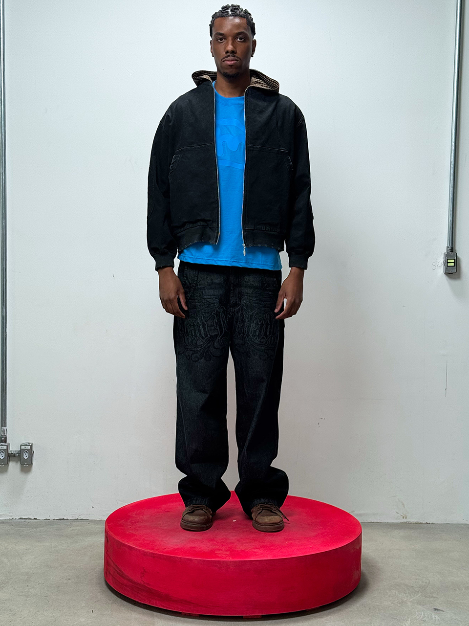 Imagem de: Camiseta Mad Enlatados M Relevo Azul