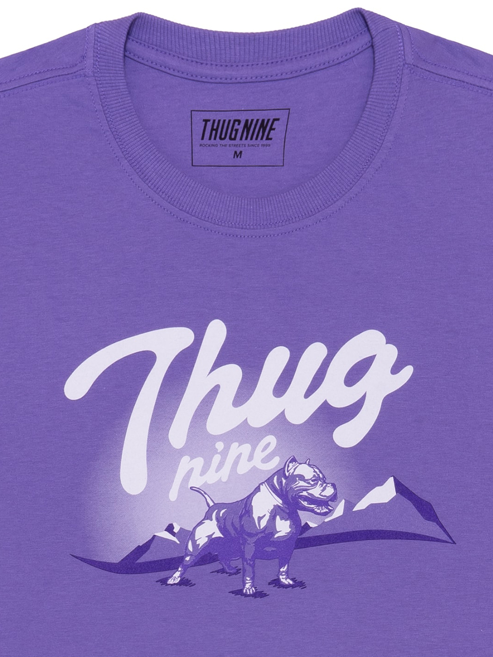 Imagem de: Camiseta Thug Nine Cream Roxa