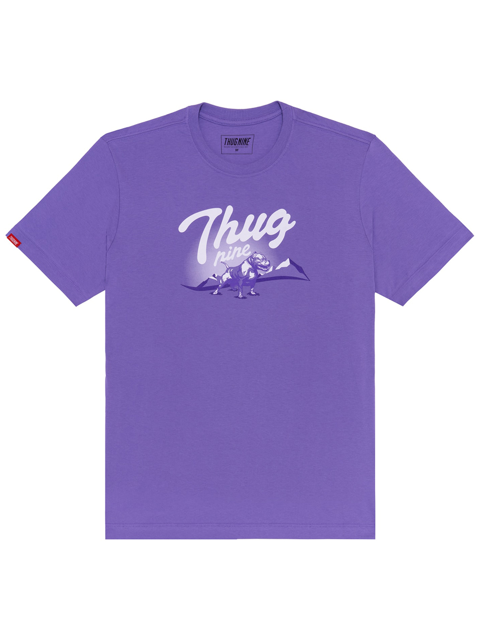 Imagem de: Camiseta Thug Nine Cream Roxa