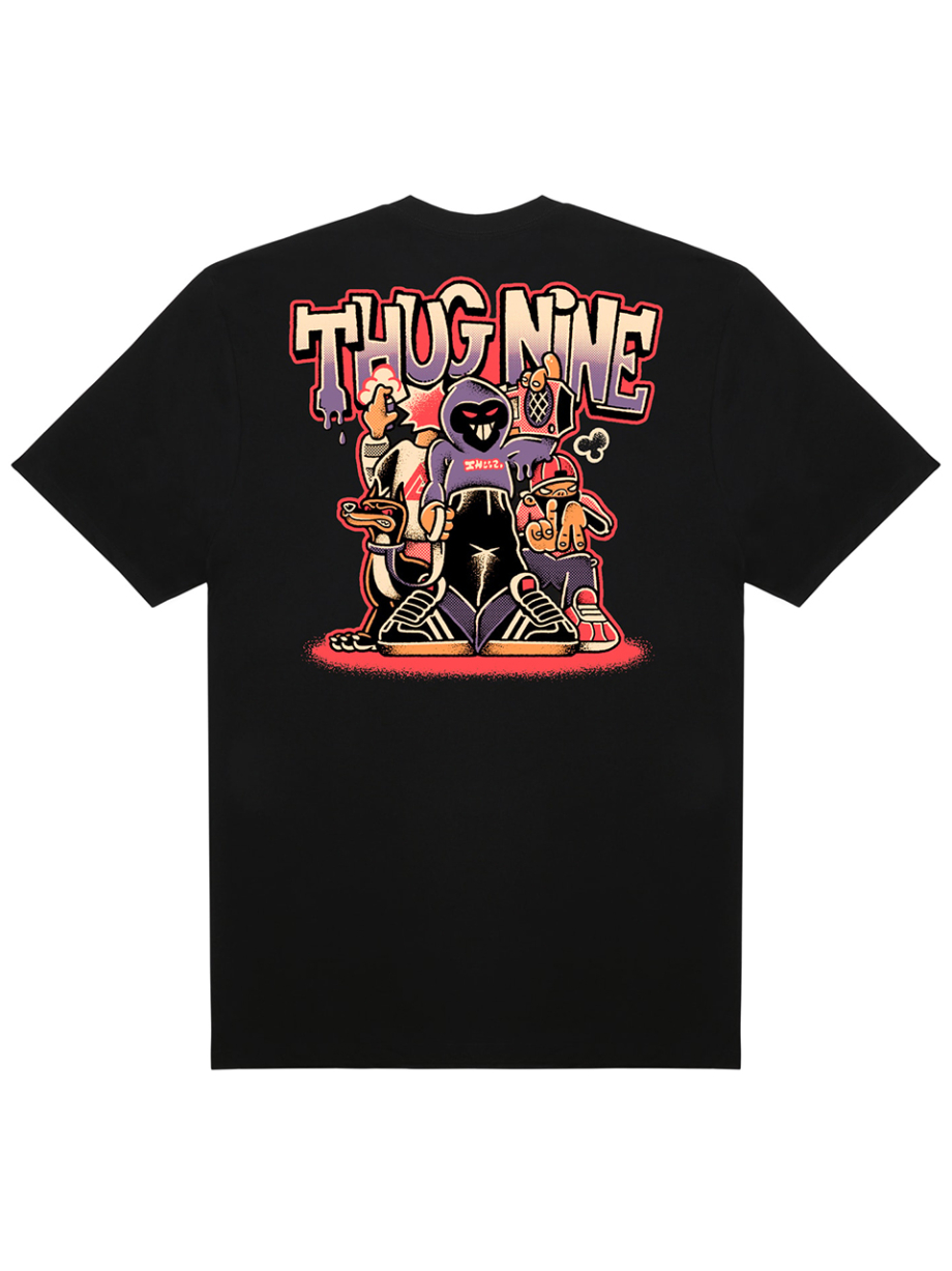 Imagem de: Camiseta Thug Nine Crew Preta