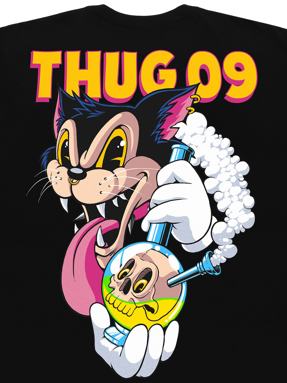 Imagem de: Camiseta Thug Nine Hit Em Up Preta