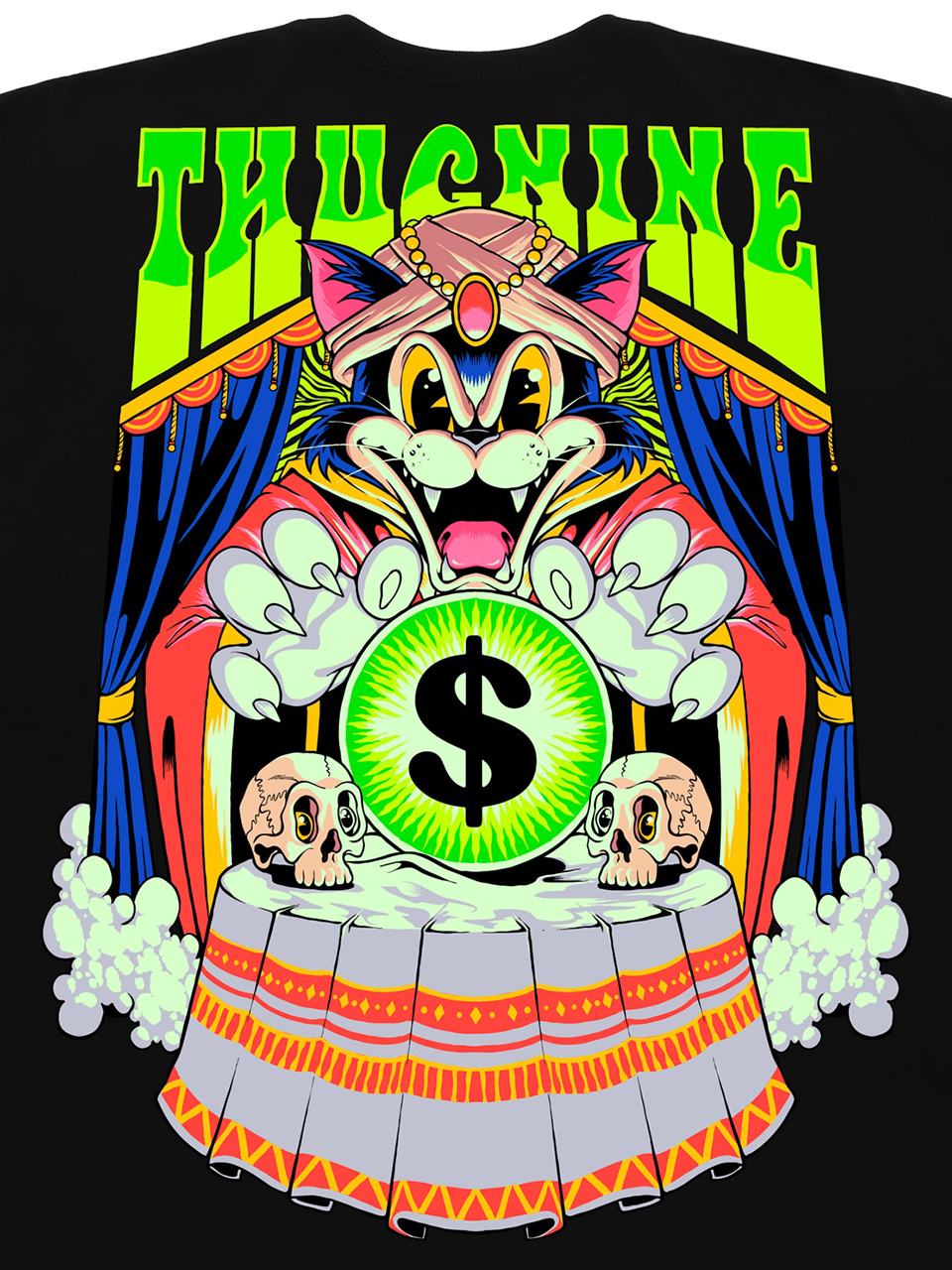 Imagem de: Camiseta Thug Nine Psychic Preta