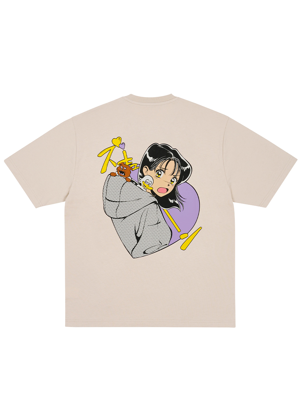 Imagem de: Camiseta Palace Rear View Off White