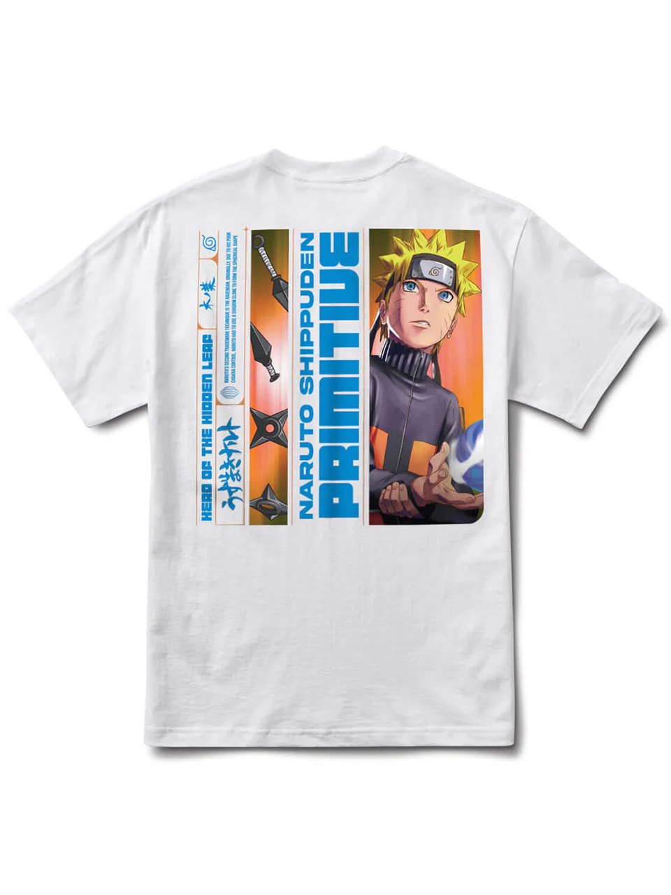 Imagem de: Camiseta Primitive Naruto Shippuden Hero Branca