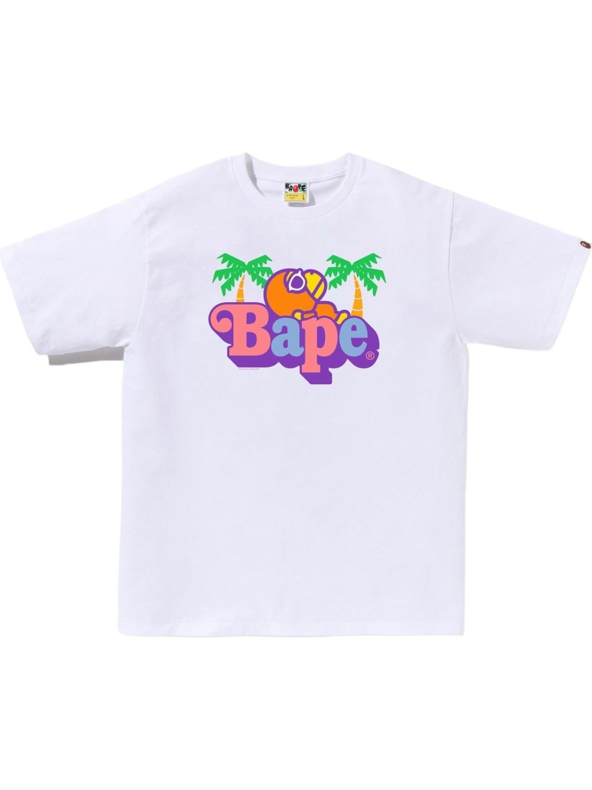 Imagem de: Camiseta BAPE Colors Milo on BAPE Summer Branca