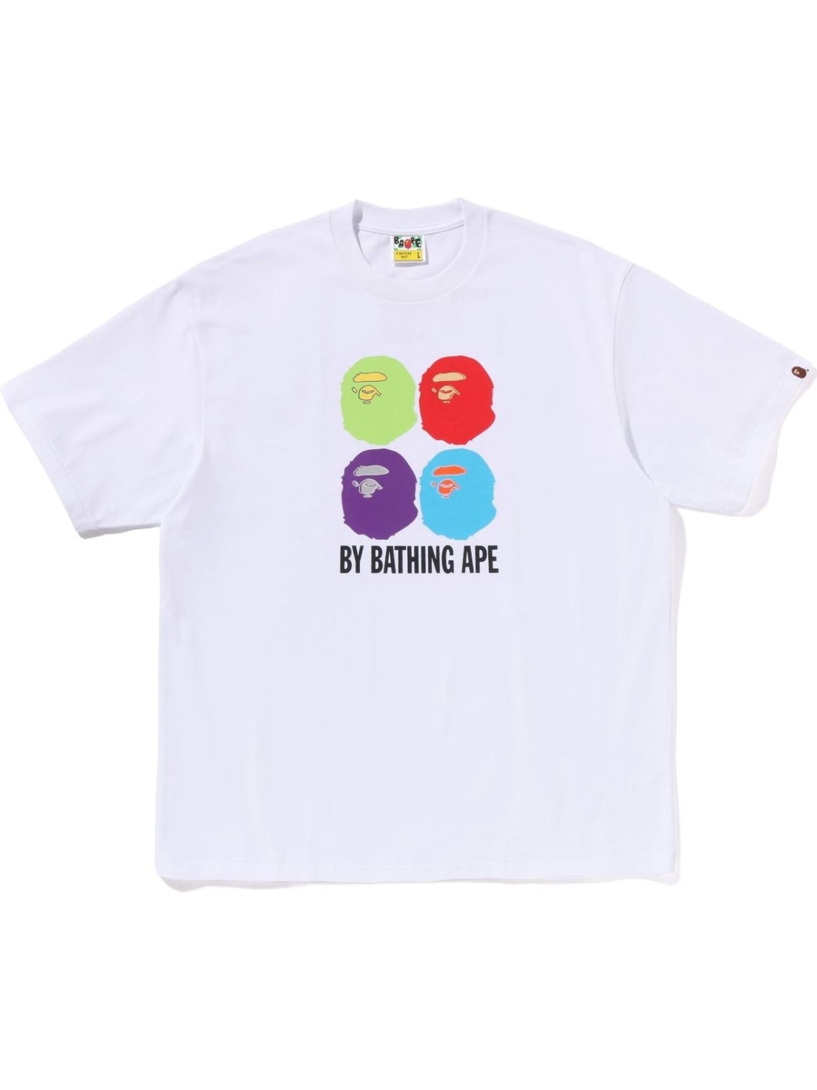 Imagem de: Camiseta BAPE Multi Ape Head By Bathing Ape Relaxed Fit Branca
