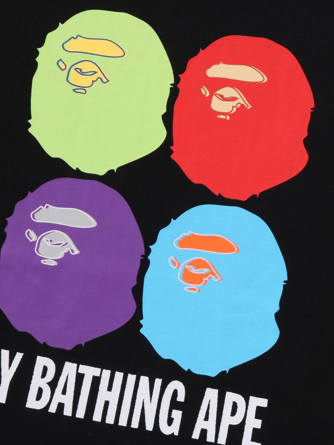 Imagem de: Camiseta BAPE Multi Ape Head Relaxed Fit Preta