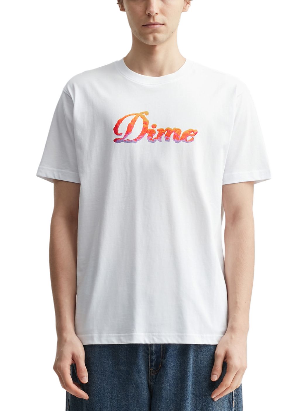 Imagem de: Camiseta Dime Cursive Cloud Branca