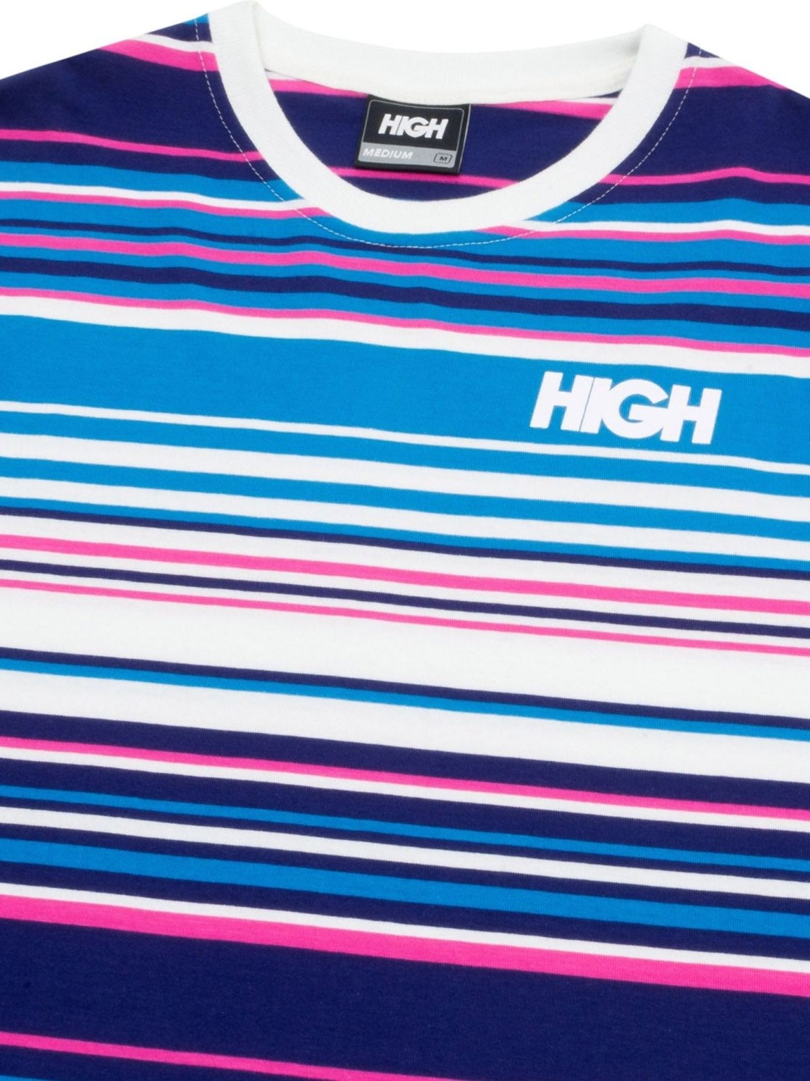 Imagem de: Camiseta HIGH Company Kidz Listrada Branca/Marinho
