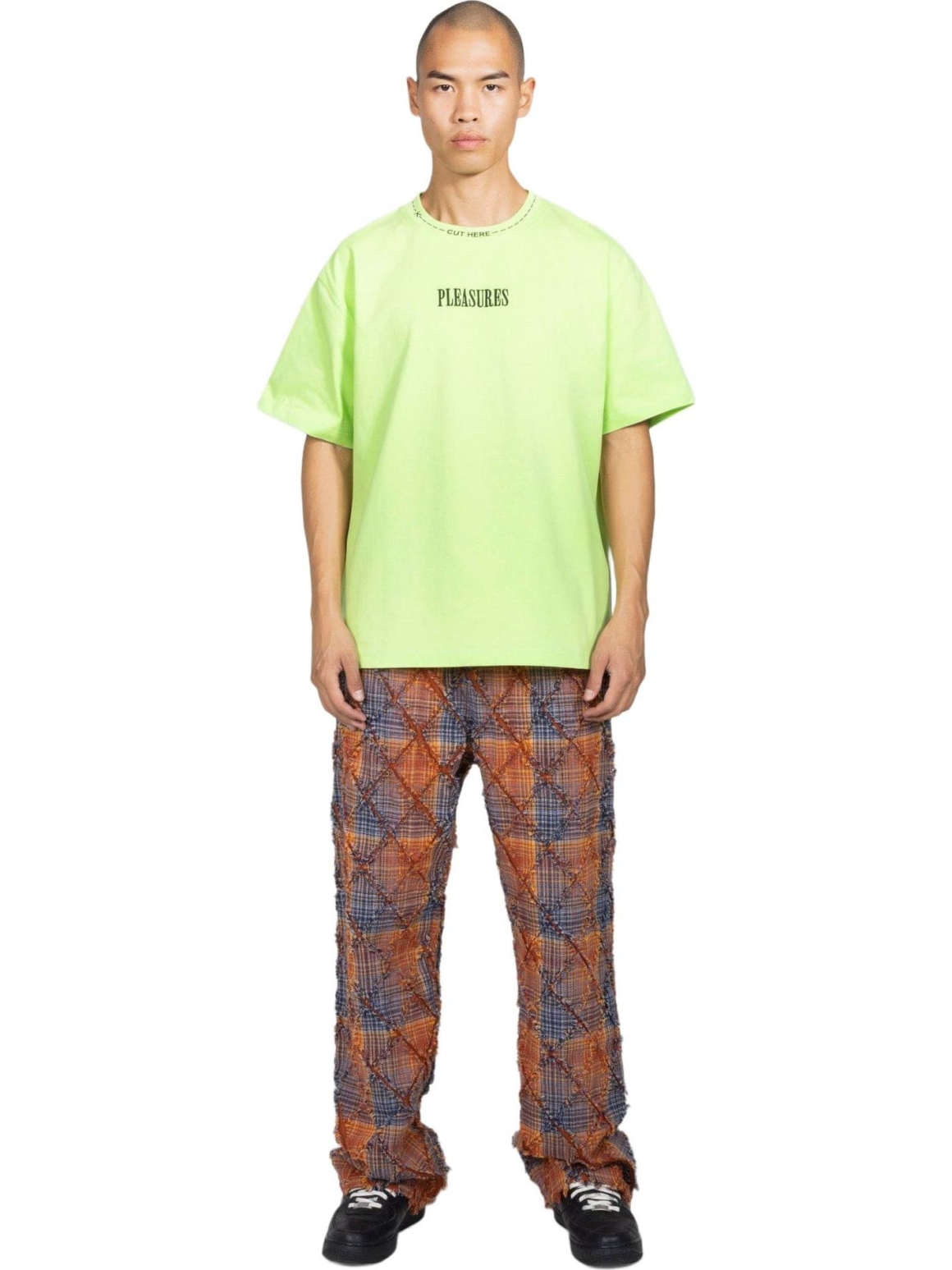 Imagem de: Camiseta PLEASURES Cut Here Heavyweight Lima