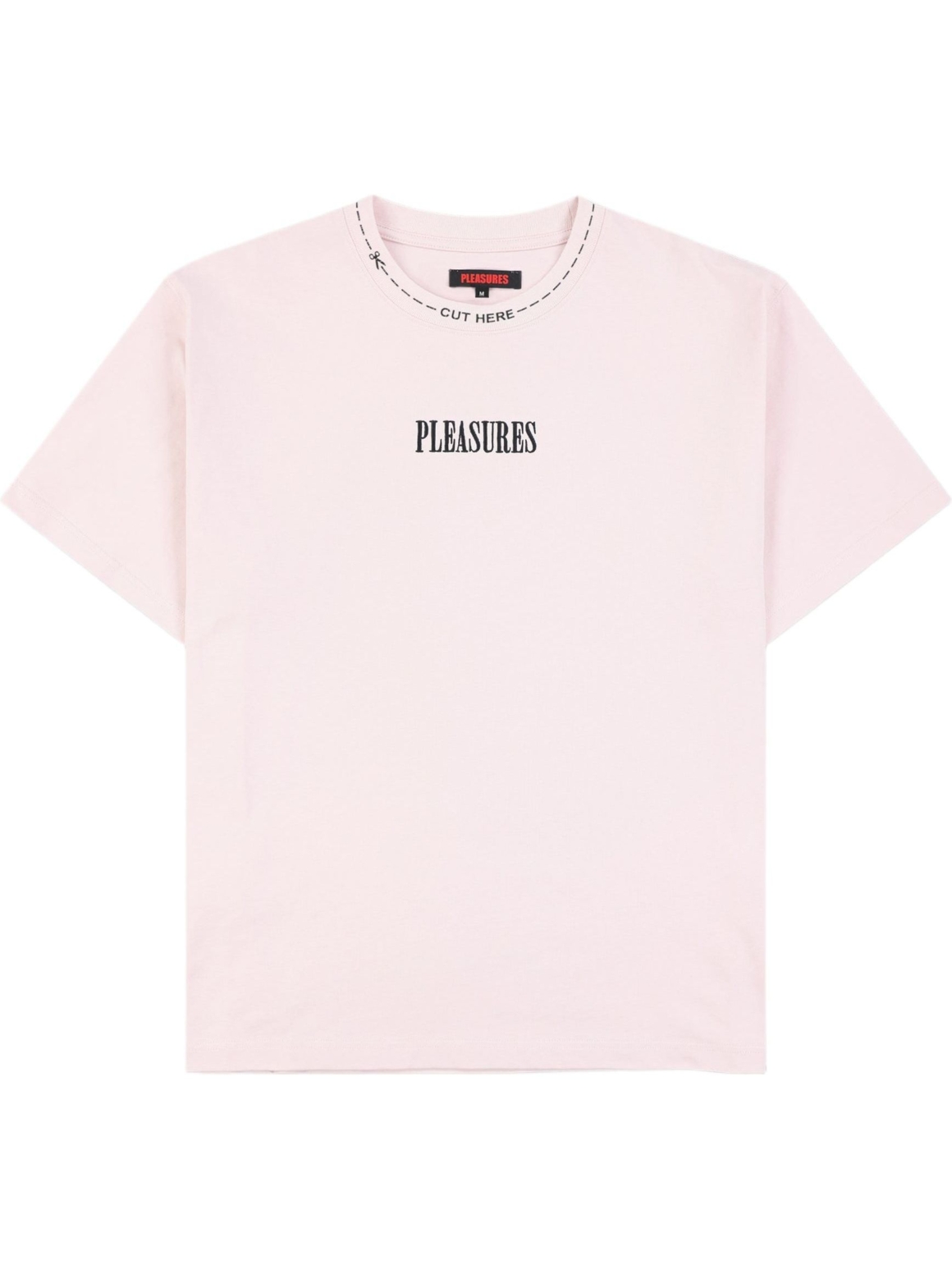 Imagem de: Camiseta PLEASURES Cut Here Heavyweight Rosa
