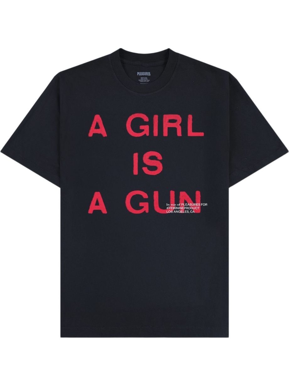 Imagem de: Camiseta PLEASURES Girl Is A Gun Preta