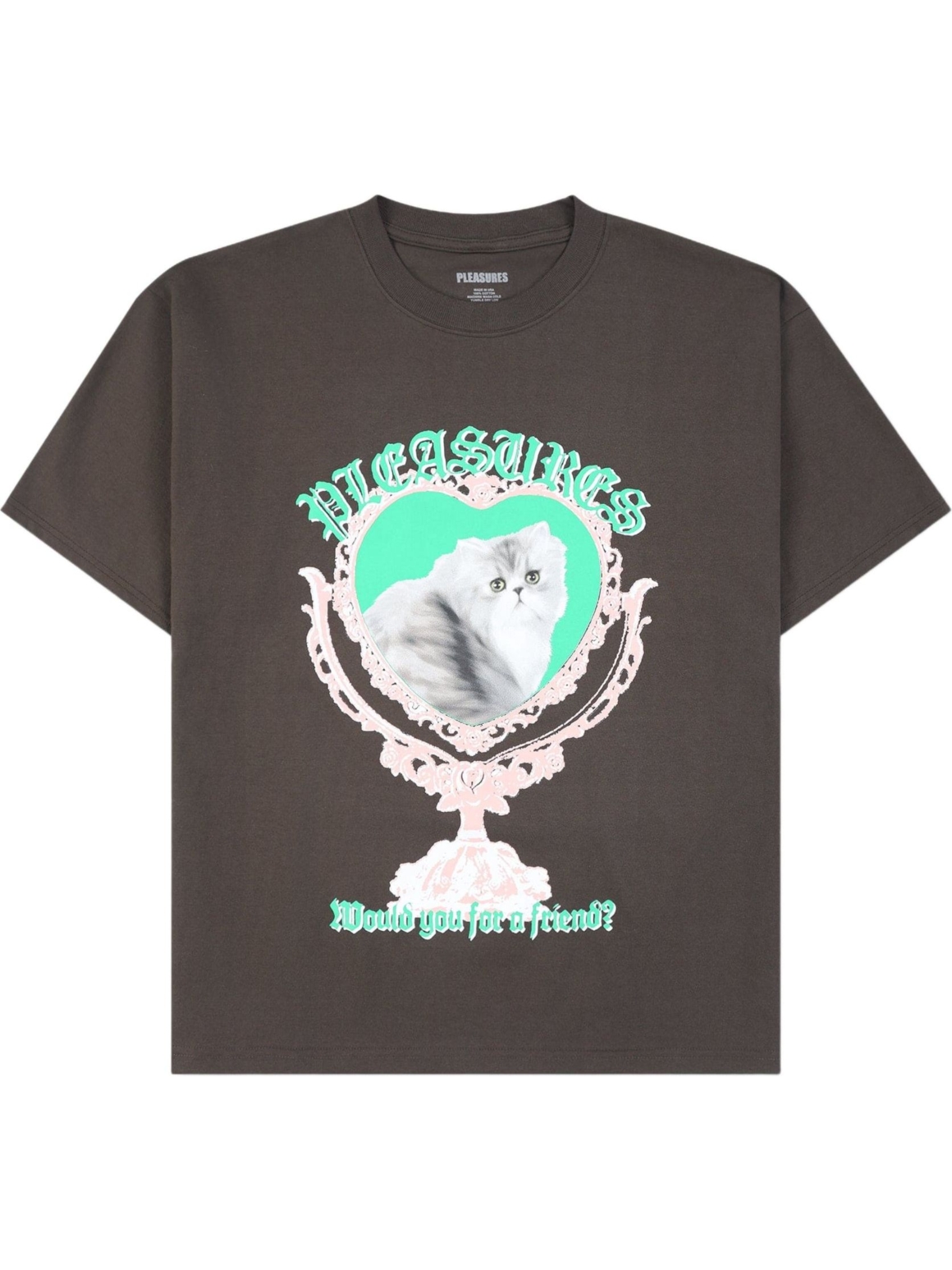 Imagem de: Camiseta PLEASURES Mirror Marrom