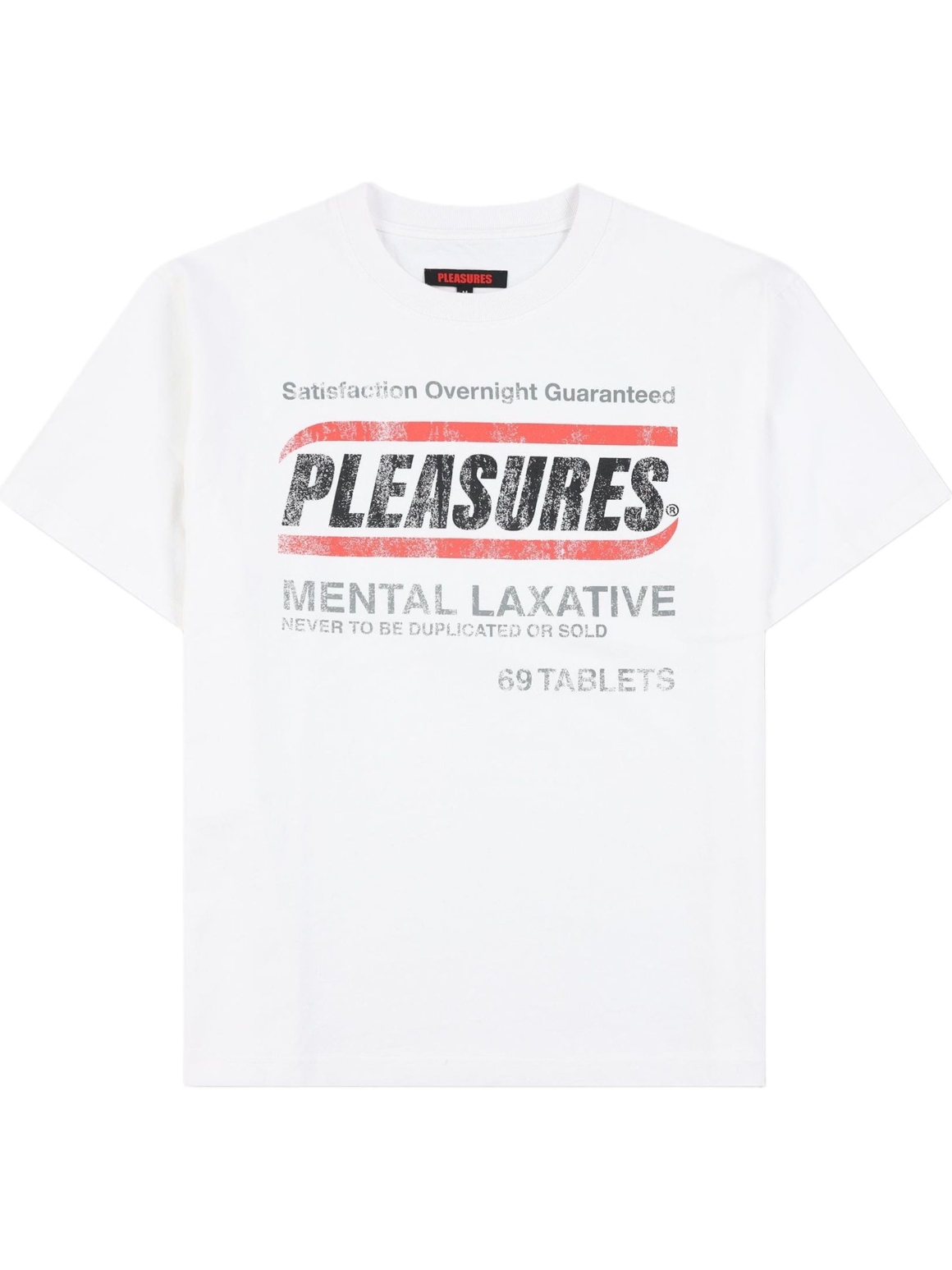 Imagem de: Camiseta PLEASURES Relief Heavyweight Branca