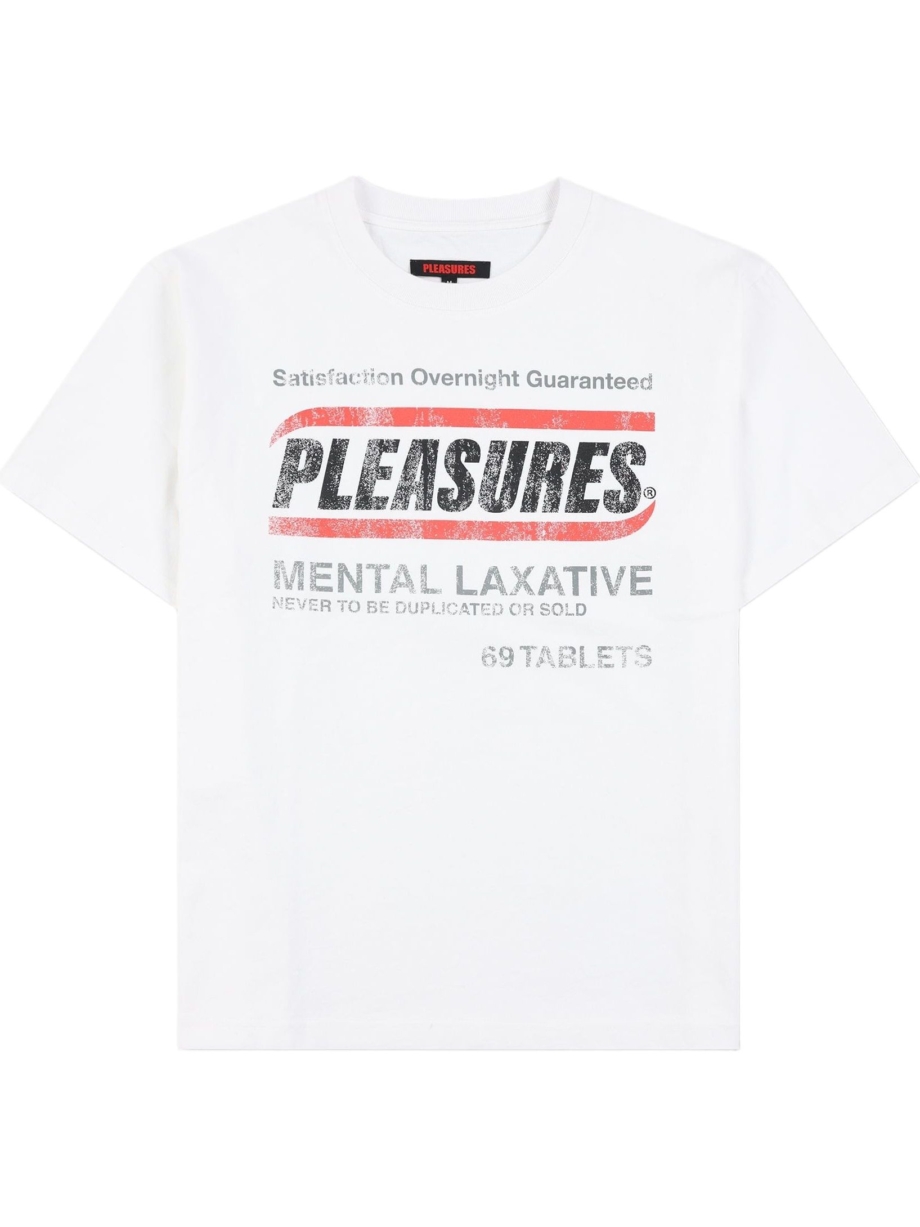 Imagem de: Camiseta PLEASURES Relief Heavyweight Branca