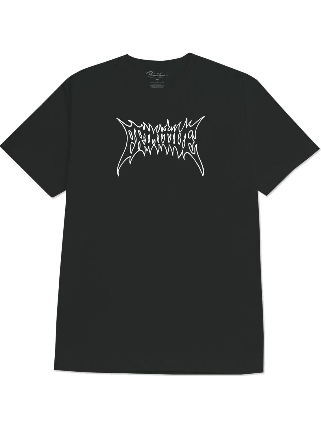 Imagem de: Camiseta Primitive Skateboarding Threat Boxy Preta