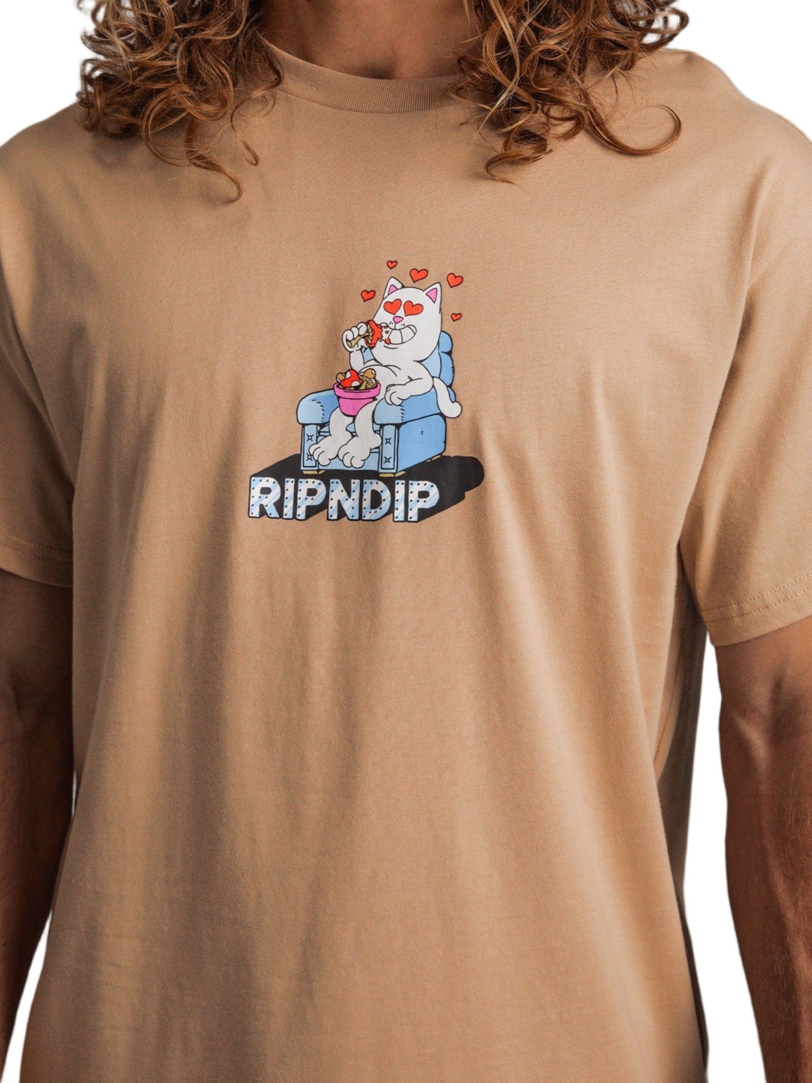 Imagem de: Camiseta RIPNDIP Afternoon Snack Amêndoa