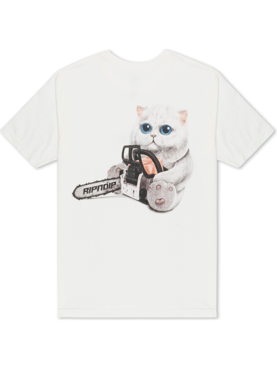 Imagem de: Camiseta RIPNDIP Find Out Bone Off-White