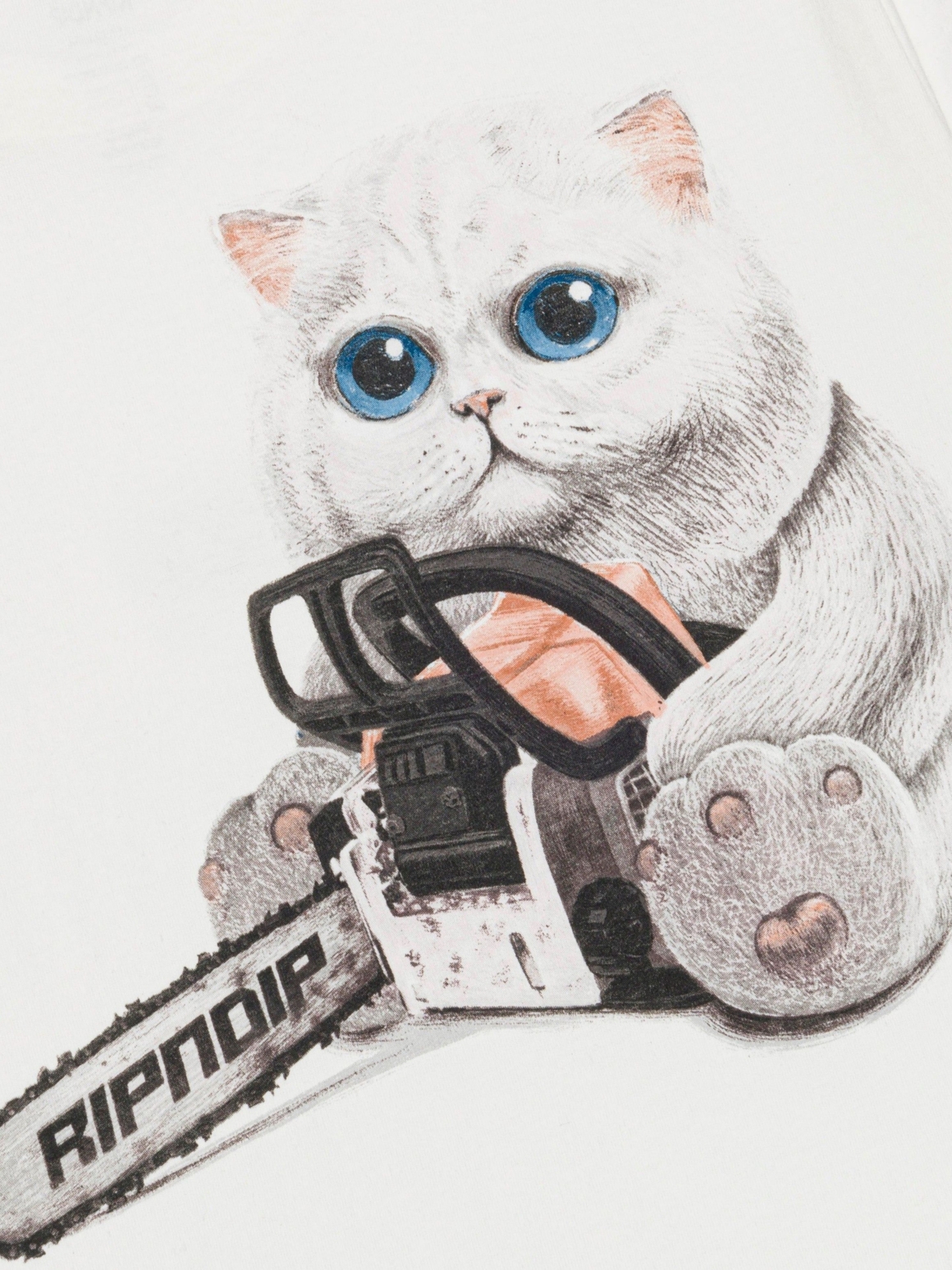 Imagem de: Camiseta RIPNDIP Find Out Bone Off-White