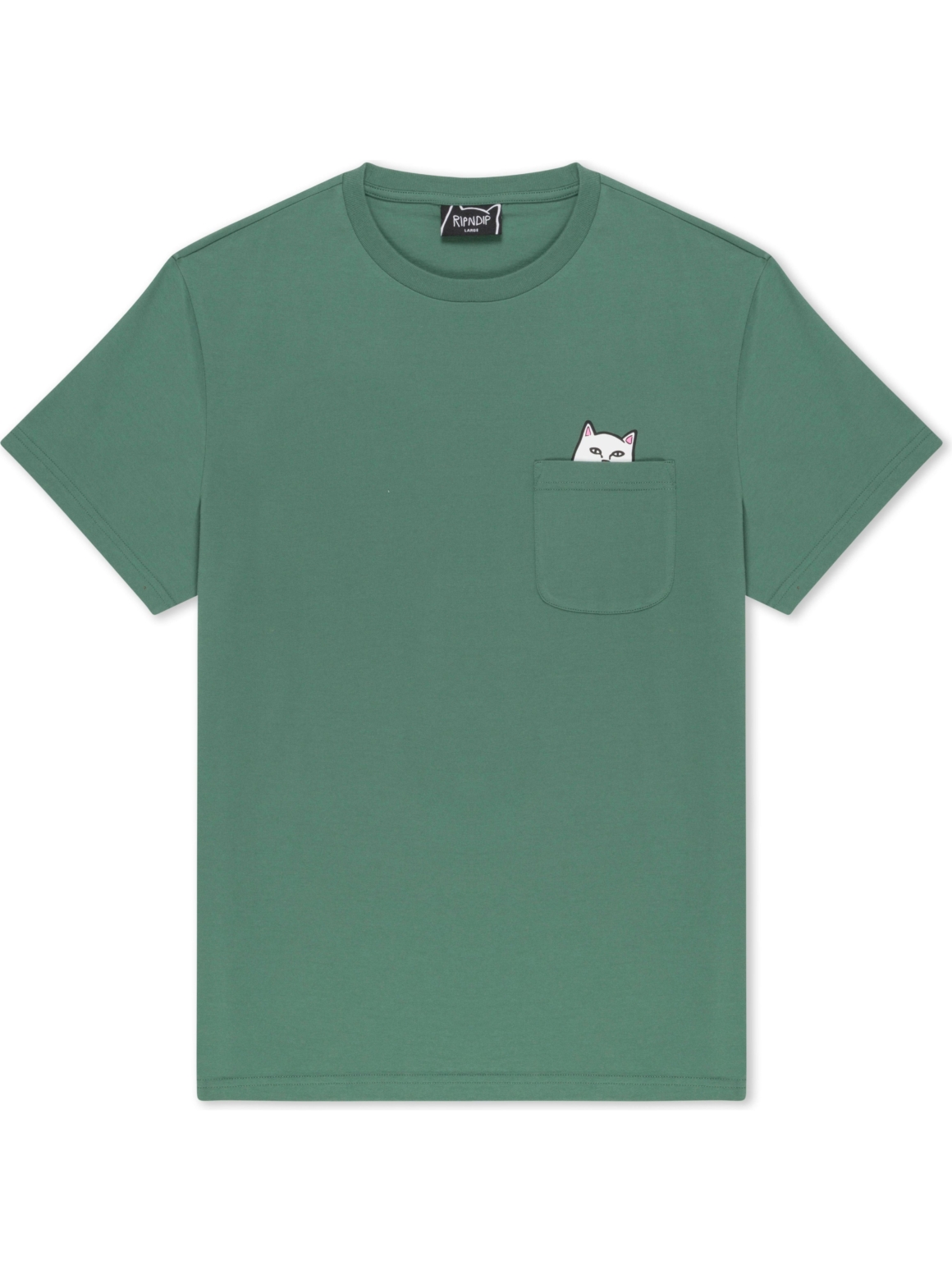 Imagem de: Camiseta RIPNDIP Lord Nermal Pocket Tee Verde Oliva