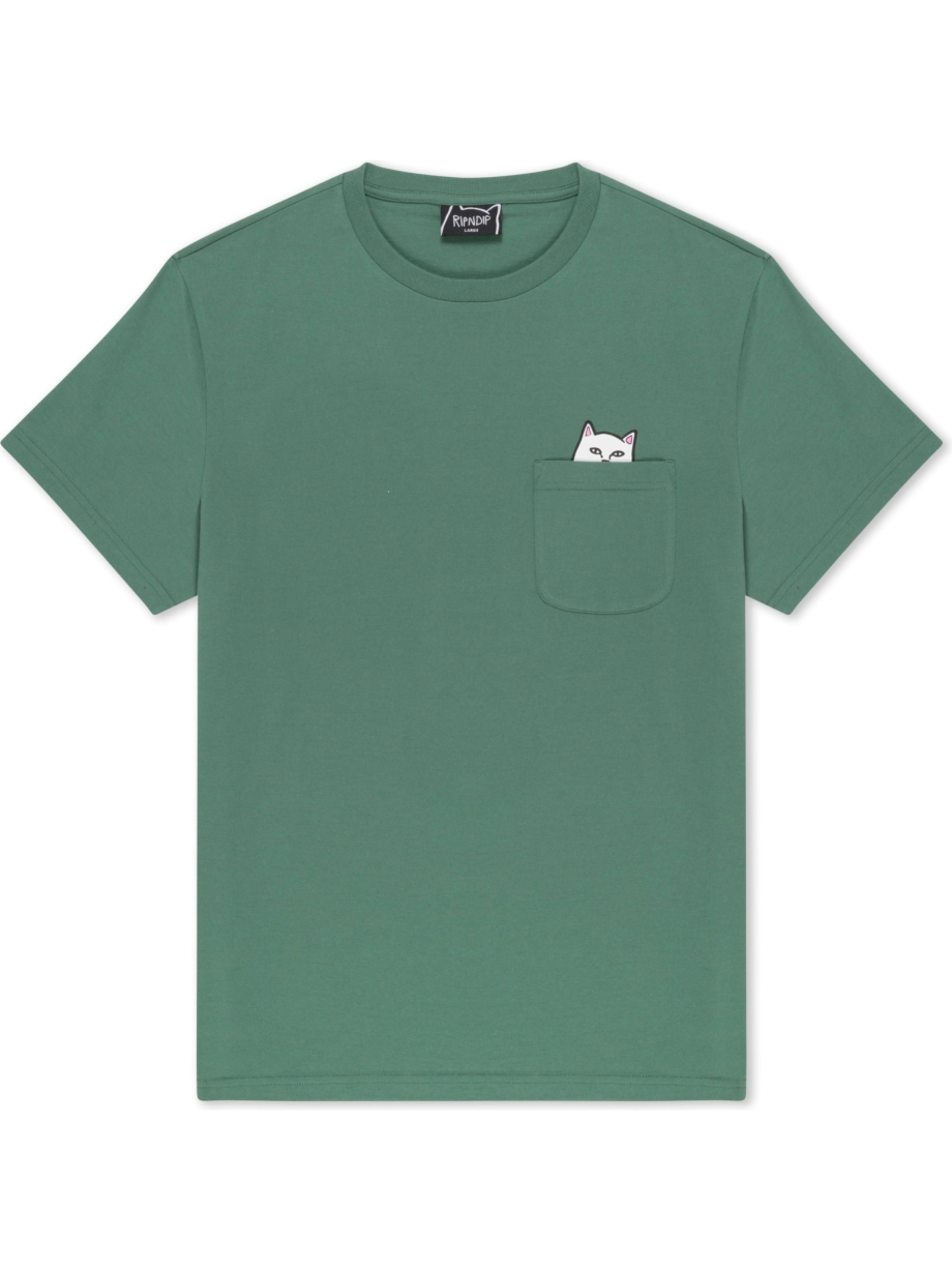 Imagem de: Camiseta RIPNDIP Lord Nermal Pocket Tee Verde Oliva