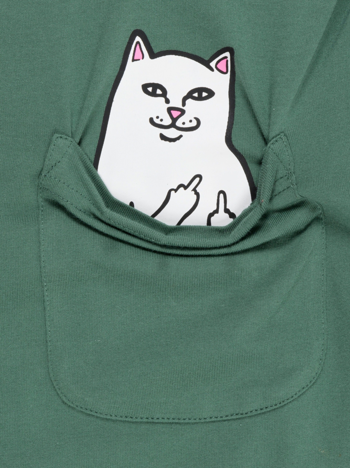Imagem de: Camiseta RIPNDIP Lord Nermal Pocket Tee Verde Oliva