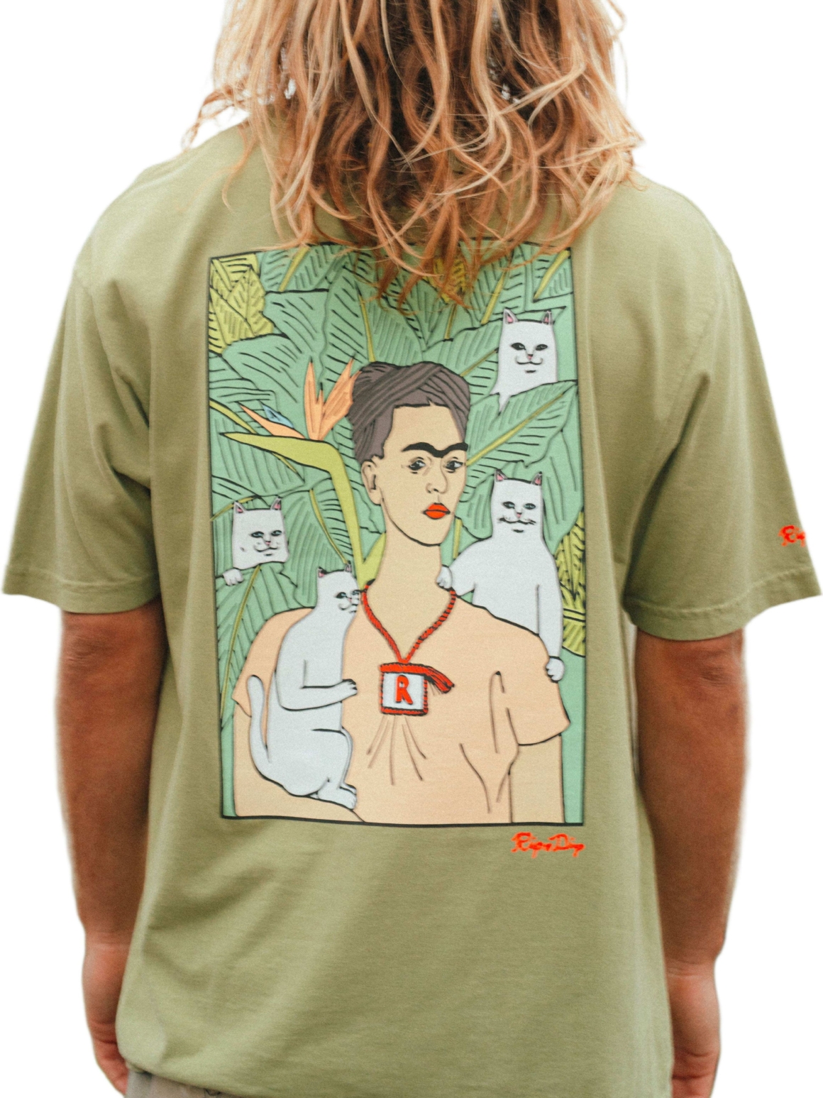 Imagem de: Camiseta RIPNDIP Nermal Portrait Verde