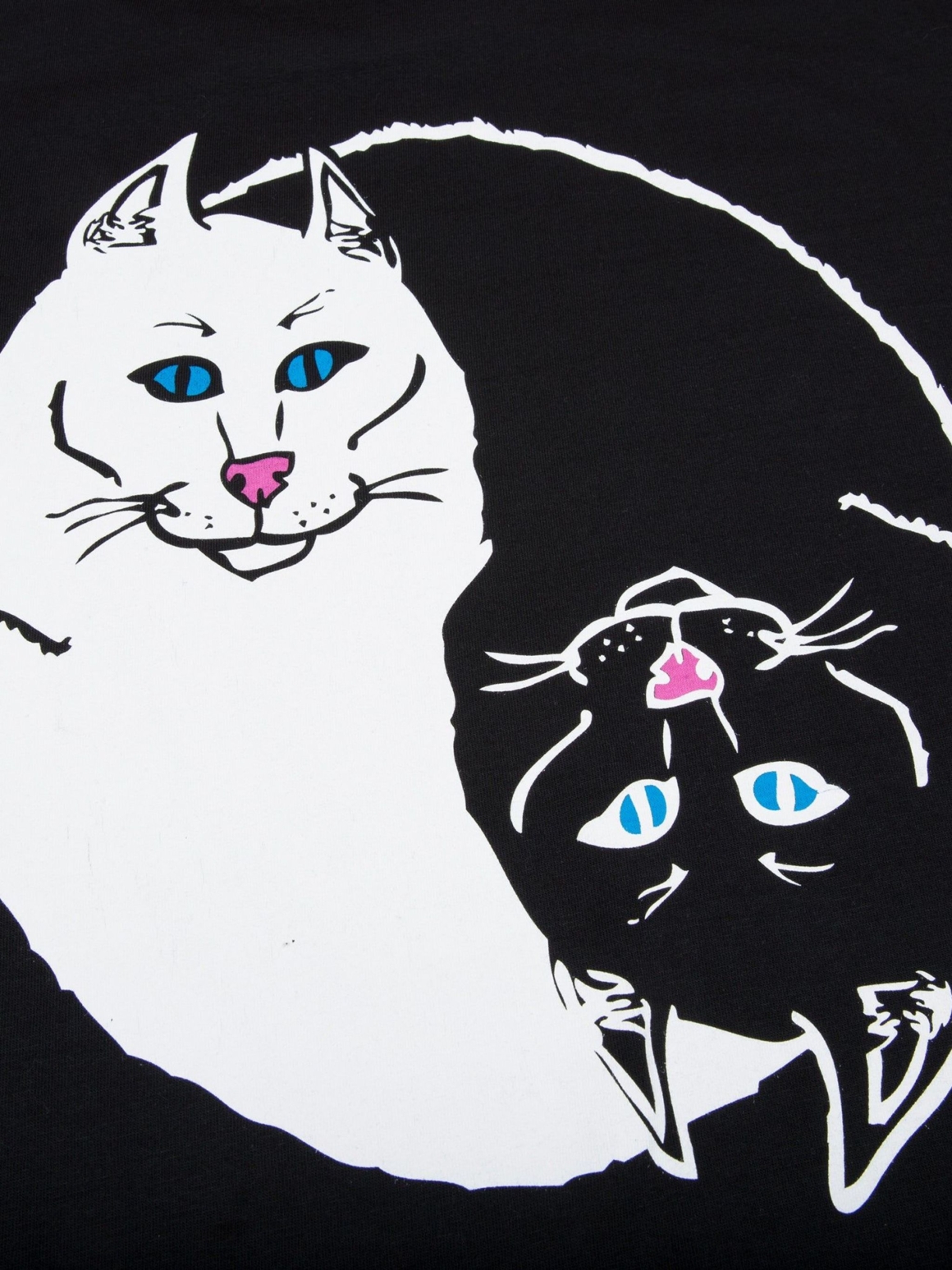 Imagem de: Camiseta RIPNDIP Nermal Ying Yang Preta