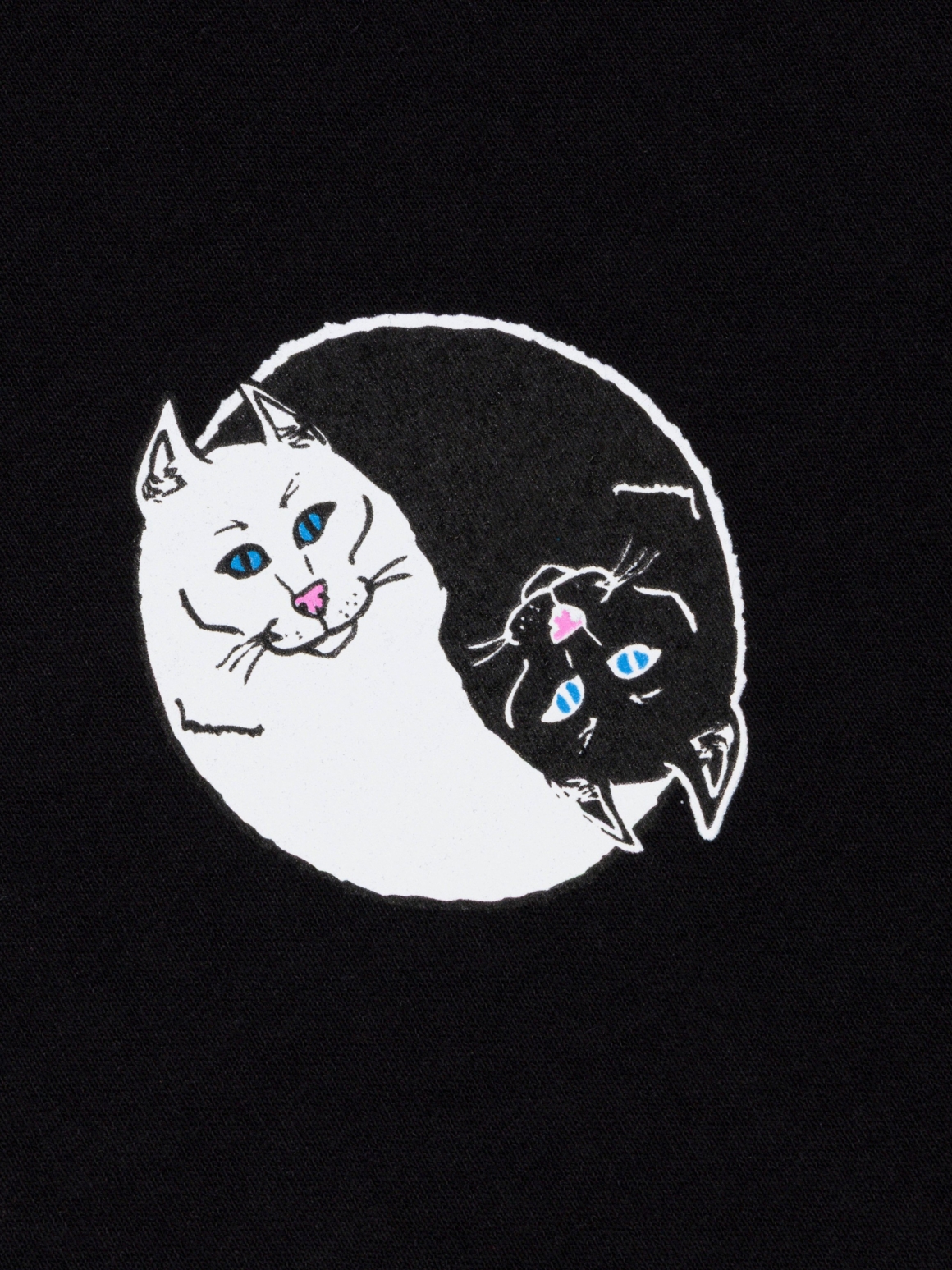 Imagem de: Camiseta RIPNDIP Nermal Ying Yang Preta