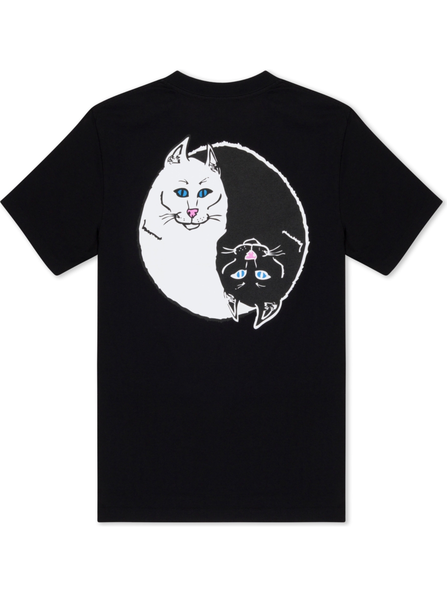 Imagem de: Camiseta RIPNDIP Nermal Ying Yang Preta