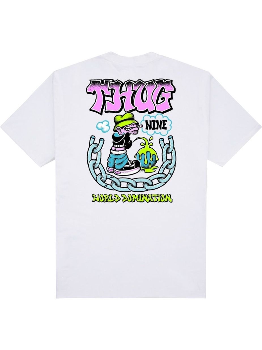 Imagem de: Camiseta Thug Nine Domination Branca
