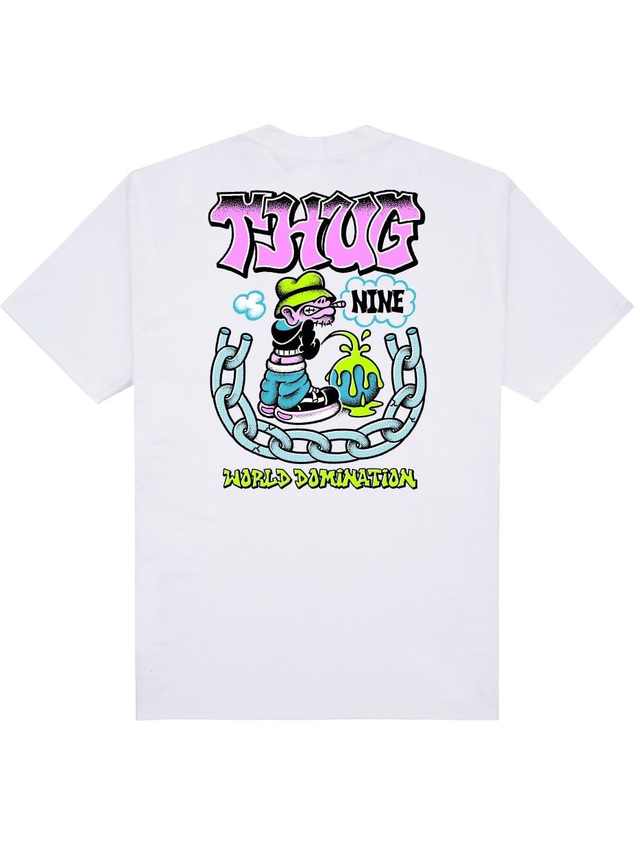 Imagem de: Camiseta Thug Nine Domination Branca