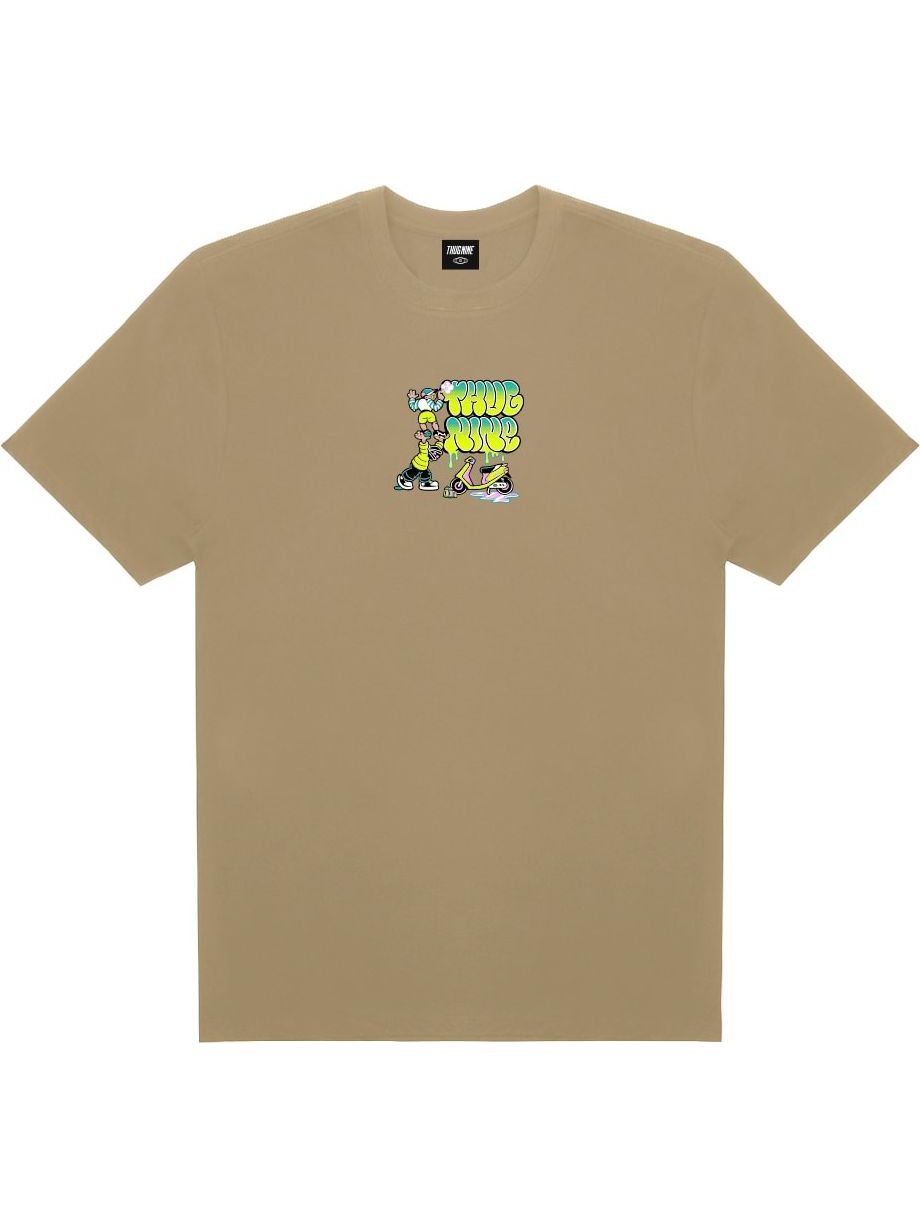 Imagem de: Camiseta Thug Nine Graff Crew Bege