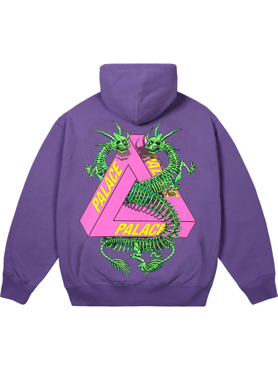 Imagem de: Moletom Palace Dragon Bones Tri Roxo