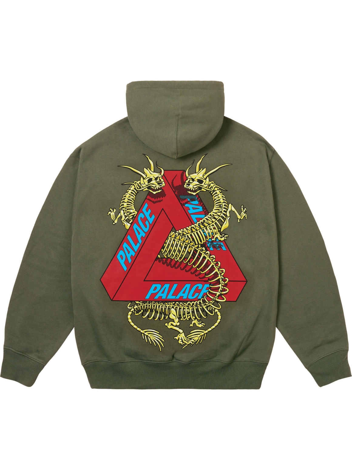 Imagem de: Moletom Palace Dragon Bones Tri Hood Verde Escuro