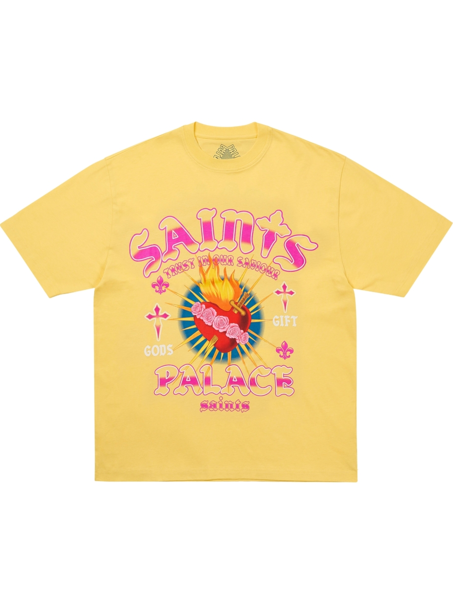 Imagem de: Camiseta Palace Skateboards Gods Gift Amarela
