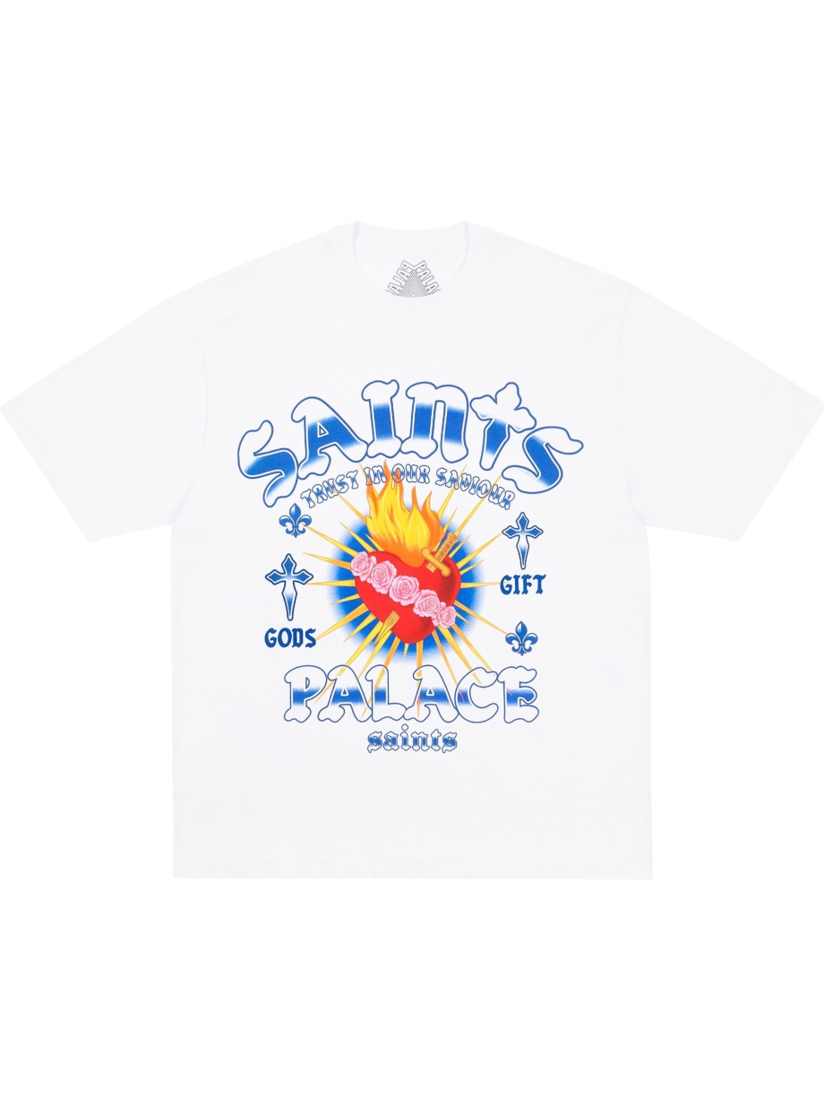 Imagem de: Camiseta Palace Skateboards Gods Gift Branca