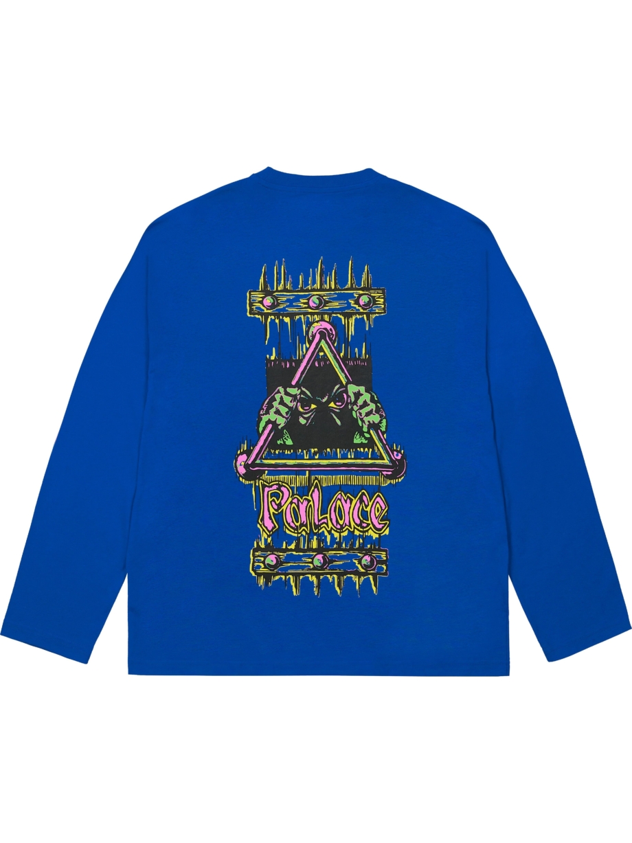 Imagem de: Camiseta Manga Longa Palace Skateboards Lock In Azul