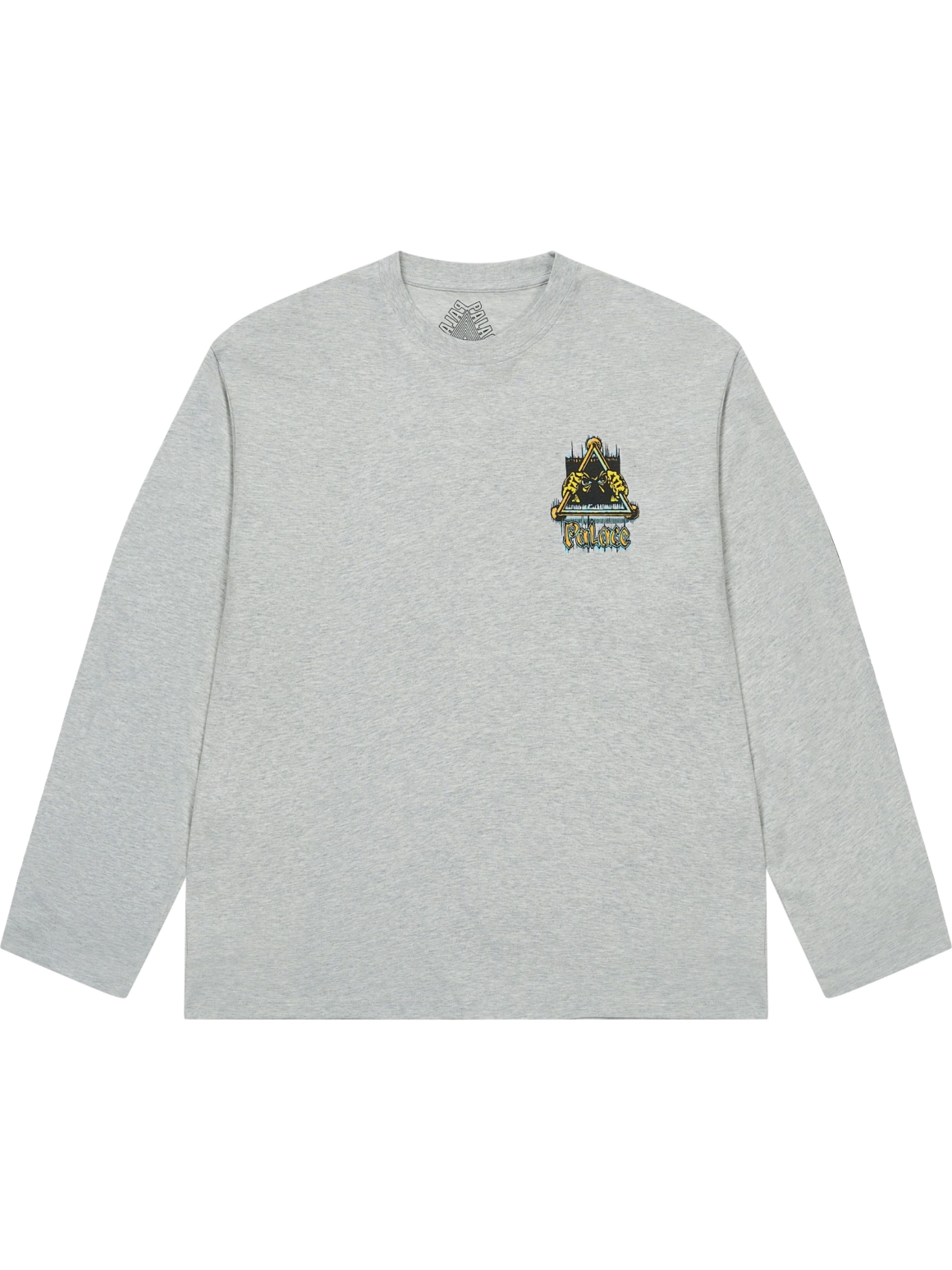 Imagem de: Camiseta Manga Longa Palace Skateboards Lock In Cinza Mescla