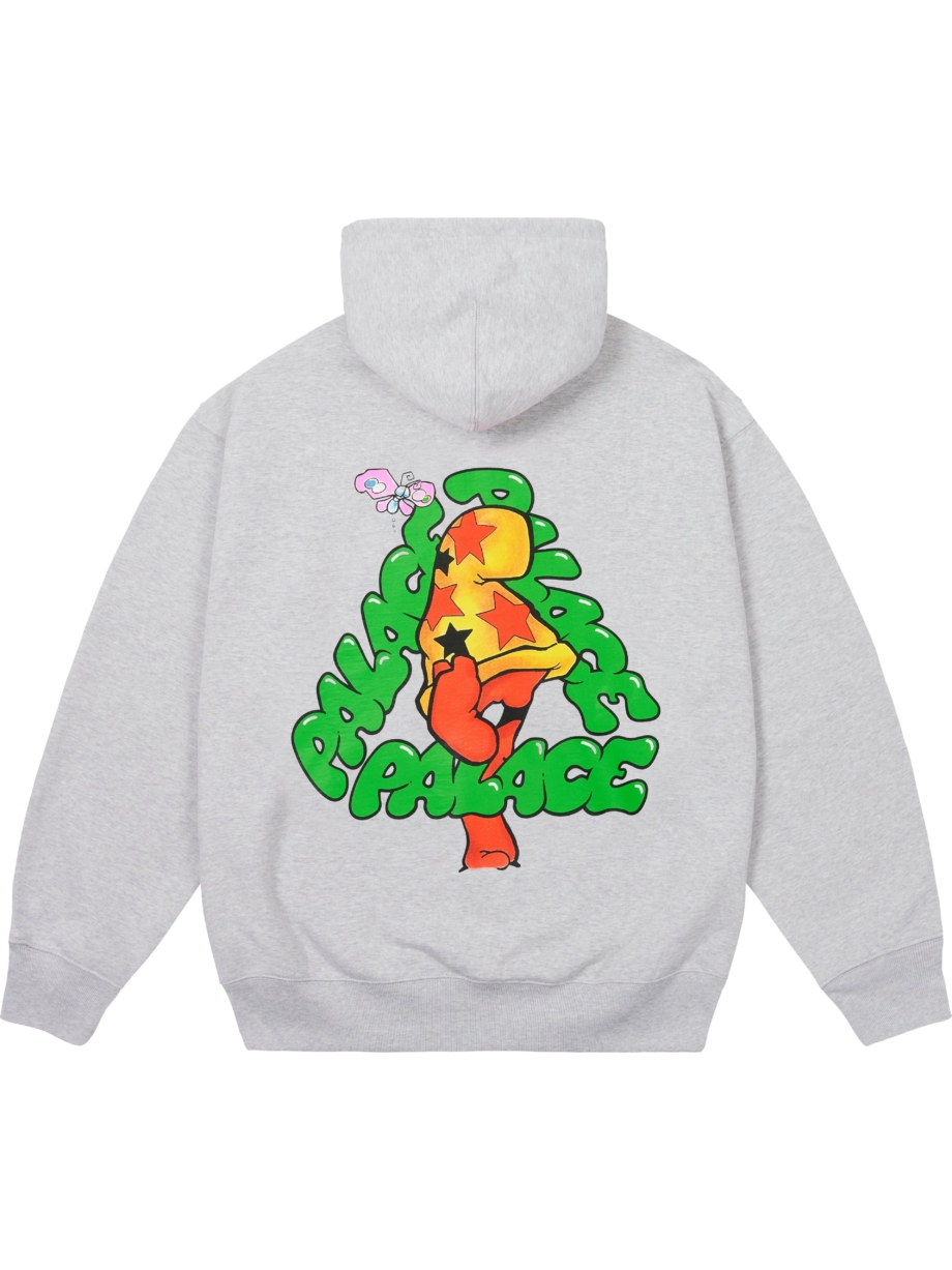 Imagem de: Moletom Palace Mark Bodé Hood Cinza Mescla