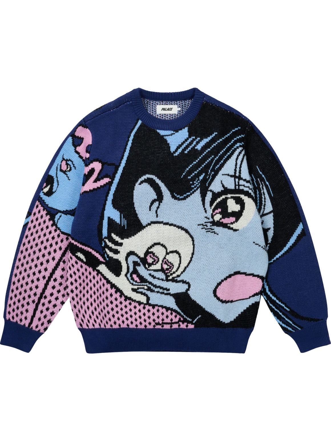 Imagem de: Suéter Palace Skateboards Rear View Azul