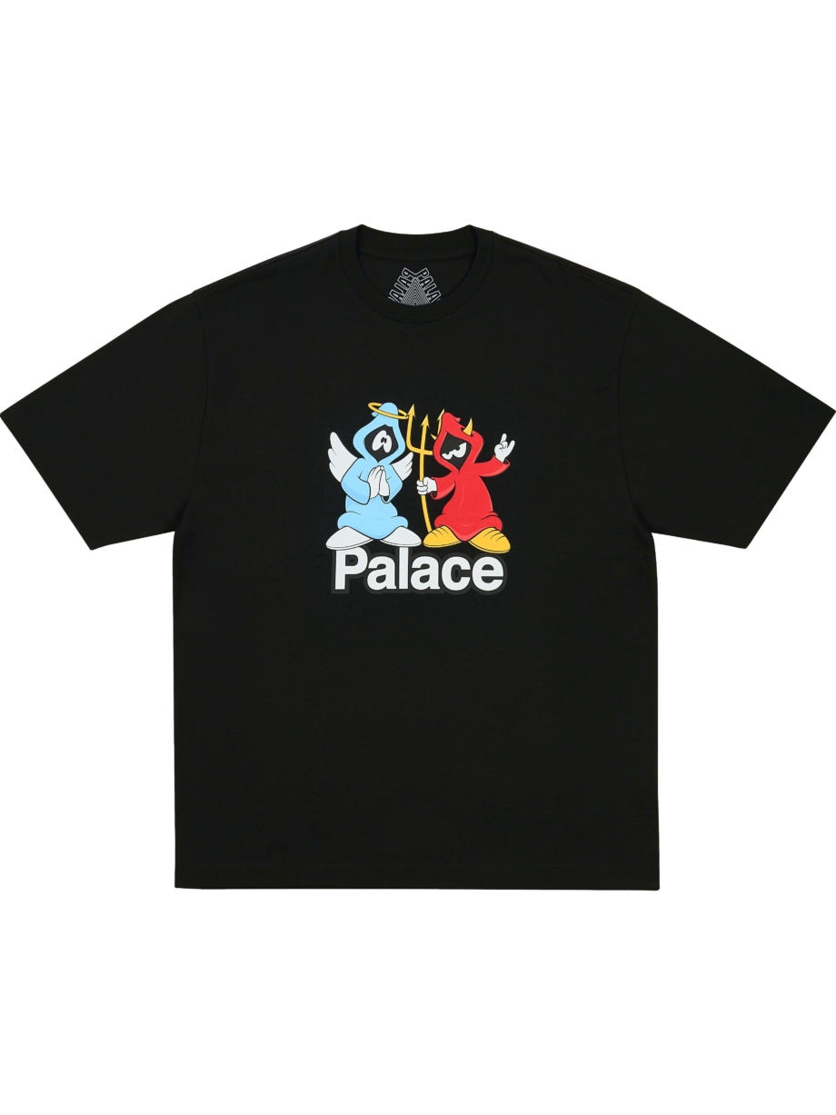 Imagem de: Camiseta Palace Skateboards Right and Wrong Preta