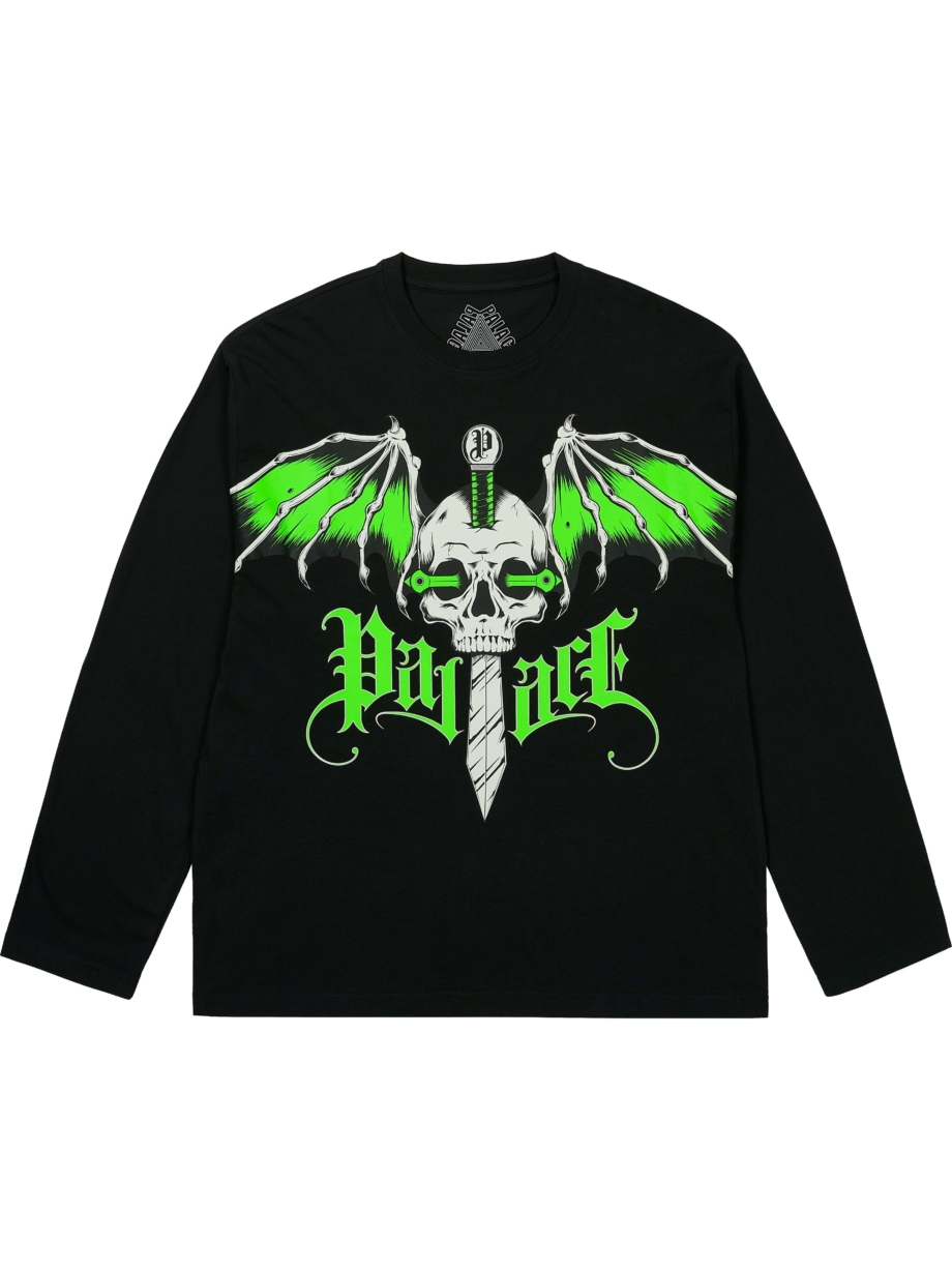 Imagem de: Camiseta Manga Longa Palace Wingspan Preta