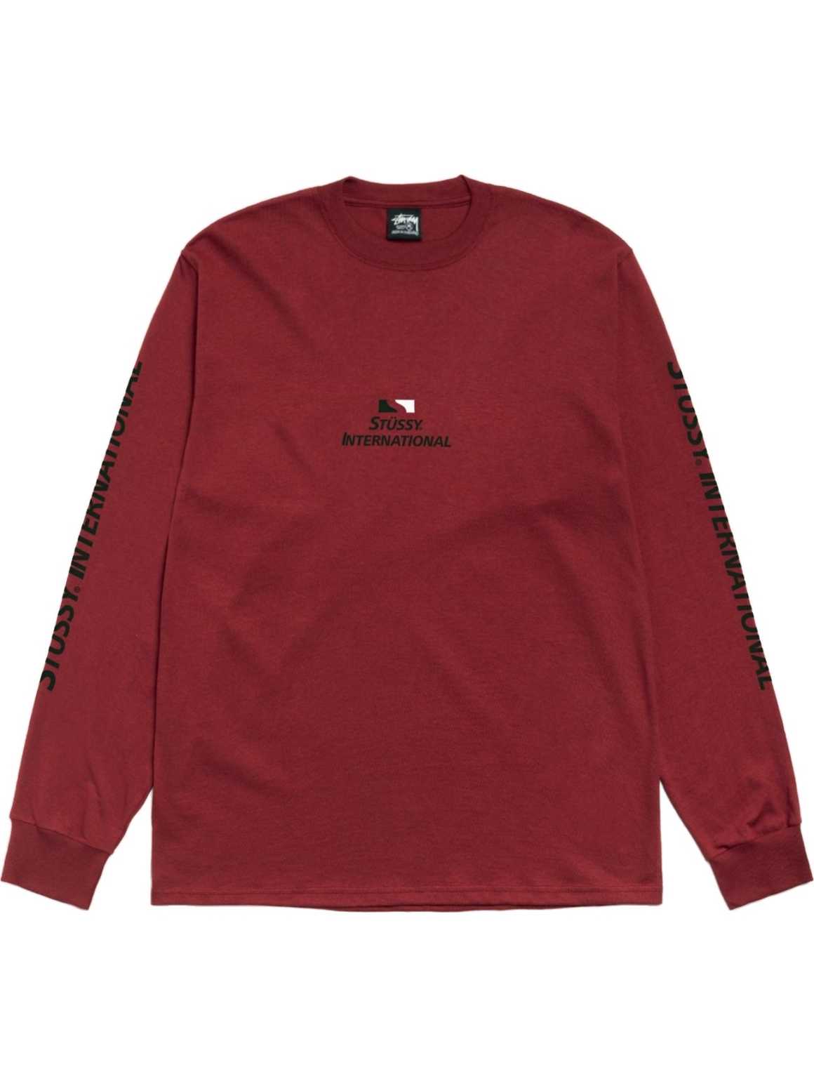 Imagem de: Camiseta Manga Longa Stüssy International Vinho