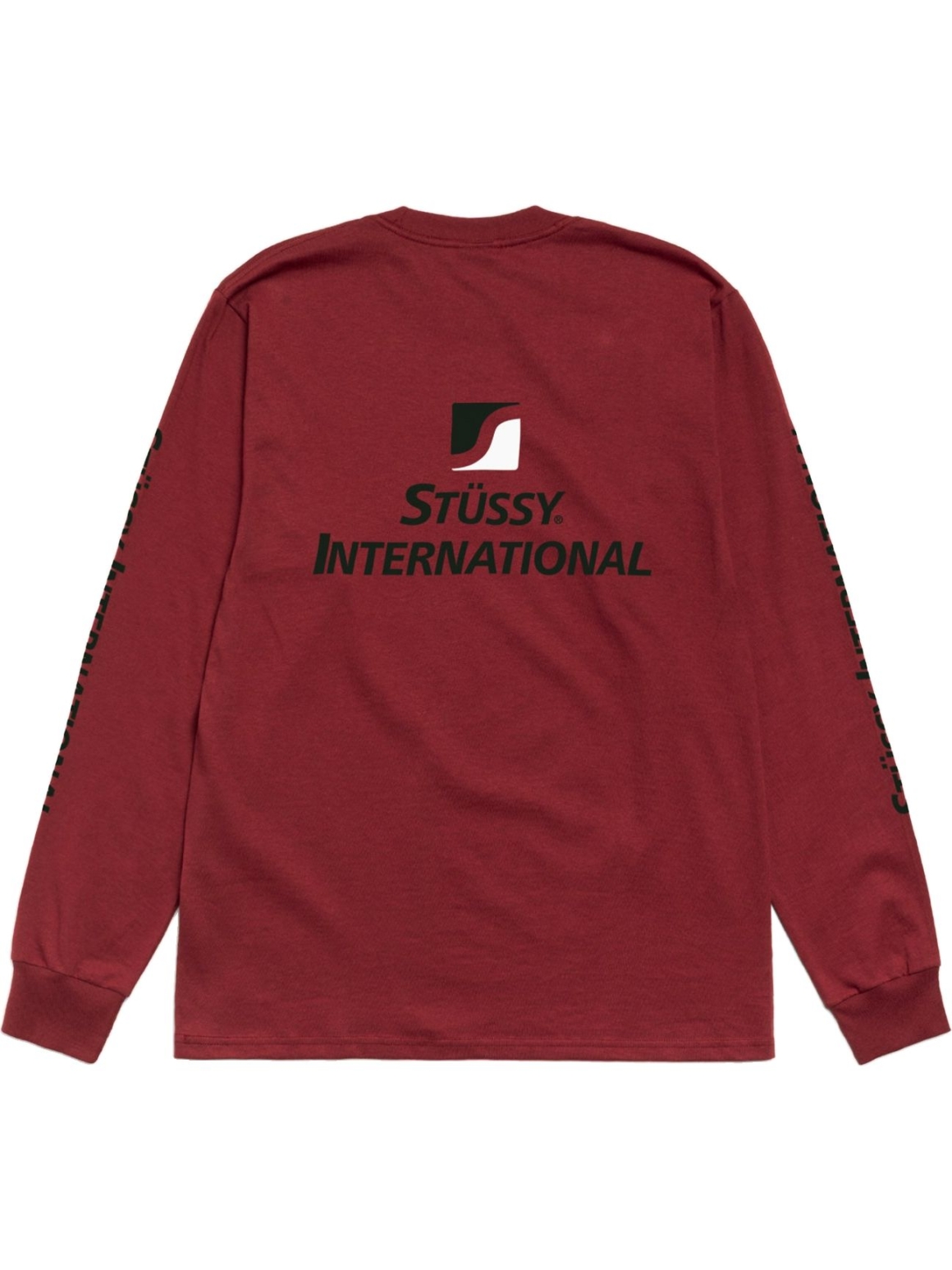 Imagem de: Camiseta Manga Longa Stüssy International Vinho