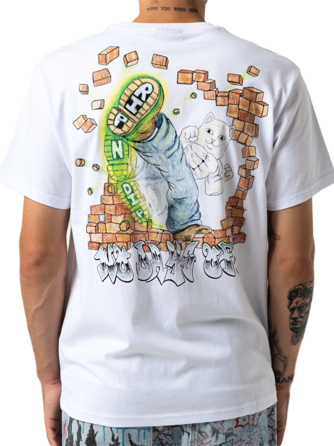 Imagem de: Camiseta RIPNDIP Karate Kat Branca